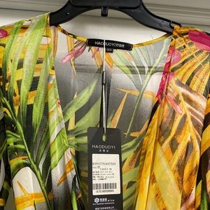 Tropical Duster with Belt 🌴
